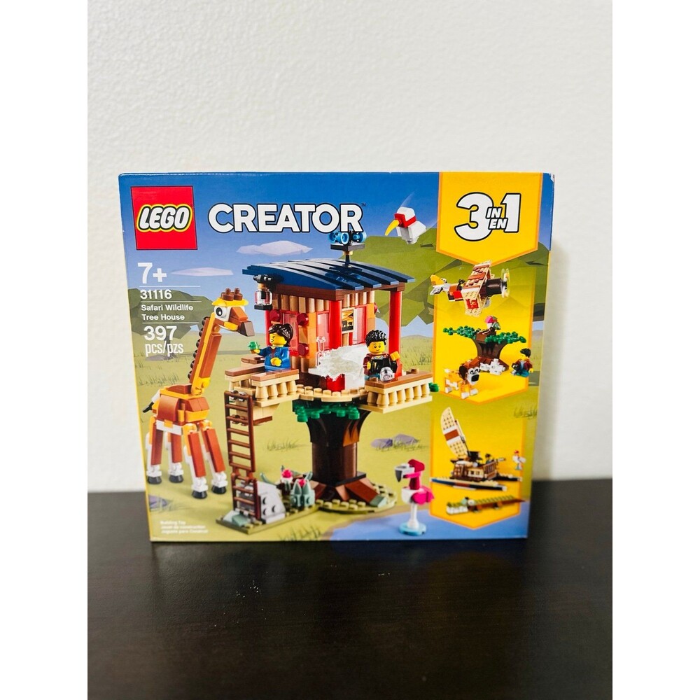 LEGO Creator 3-in-1 Safari Wildlife Tree House 31116 Retired New Sealed